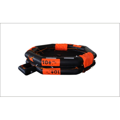Both Sides of acanopied reversible Open Inflatable Life Raft
